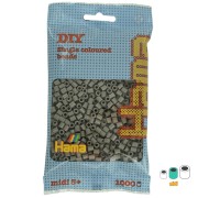 Perles à repasser Hama Midi 5 mm Gris souris (n°117) x 1000