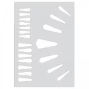 Gabarit pour pâte polymère 210x148 mm motifs Ethnique