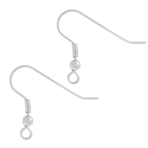 Crochets d'oreilles boule 20 mm - longue tige - Argent 925 x2