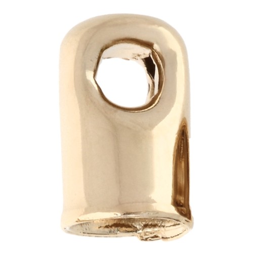 Embouts pour cordon 3 mm - Plaqué Or 3 microns x1