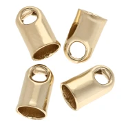 Embouts pour cordon 2.5 mm - Plaqué Or 3 microns x1