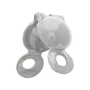 Cache noeuds 4 mm avec anneaux fermés - Acier inoxydable 304L x20|raw }}