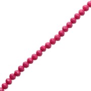 Perles rondelles facettées - rondes aplaties - 6x5 mm Prune x38cm|raw }}