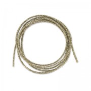 Cordon métallisé Mokuba 2 mm - Marron Clair fil argenté x1m|raw }}