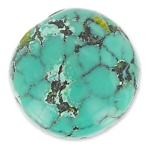 Cabochon rond 12 mm Turquoise naturelle x1