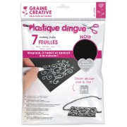 Plastique dingue 26x20 cm - Noir x7