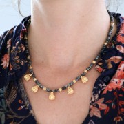 Perles rondes filigranées 4 mm - Argenté x20