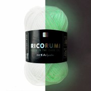 Fil Ricorumi Glow in the Dark Rico Design Amigurumi - Blanc phosphorescent x25g