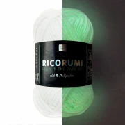 Fil Ricorumi Glow in the Dark Rico Design Amigurumi - Blanc phosphorescent x25g