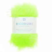 Fil fausse fourrure Ricorumi Furry Furry Rico Design Amigurumi -Vert fluo 017 x25g