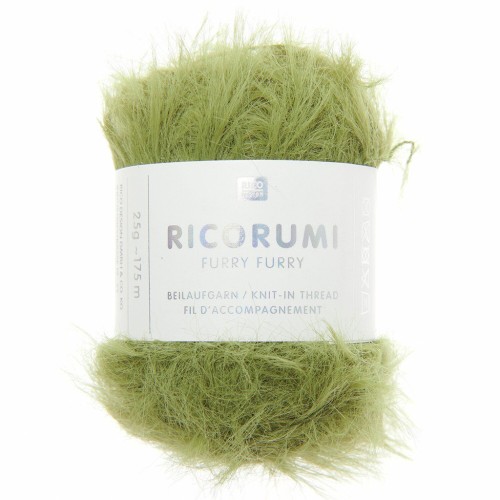 Fil fausse fourrure Ricorumi Furry Furry Rico Design Amigurumi - Olive 018 x25g
