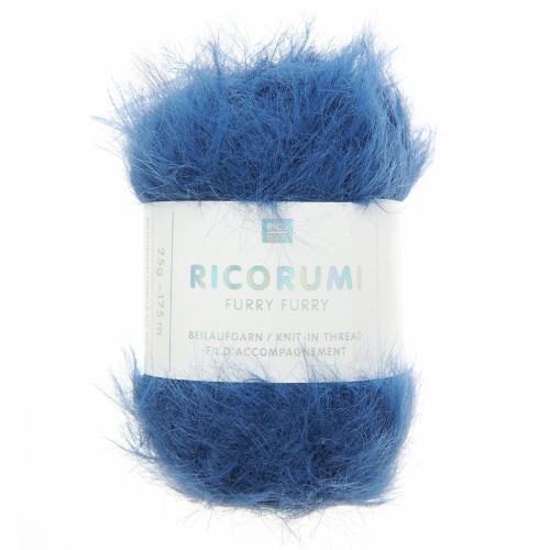 Fil fausse fourrure Ricorumi Furry Furry Rico Design Amigurumi -Bleu nuit 020 x25g