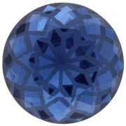 Cabochon rond Aurora A1088L Lotus 14 mm - Sapphire x1