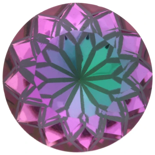 Cabochon rond Aurora A1088L Lotus 14 mm - Crystal Heliotrope x1
