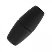Fermoir aimanté 34 mm pour cordon 8 mm Noir mat x1
