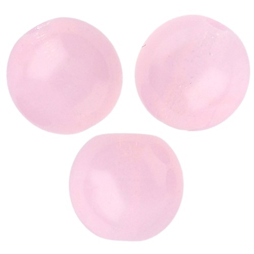 Perles en verre tchèque rondes 8 mm - Rose Opal x20