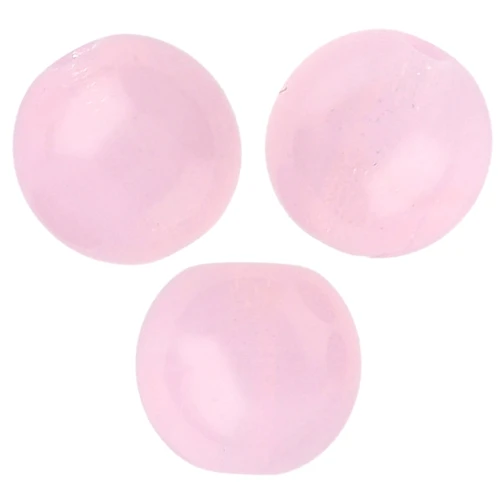 Perles en verre tchèque rondes 8 mm - Rose Opal x20