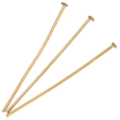Clous tête plate 40x1 mm - Acier inoxydable 304 Doré x10