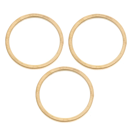 Anneaux fermés 12x0.8 mm - Acier inoxydable 316L Doré x8