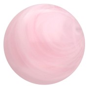 Cabochon rond 12 mm en résine translucide - Rose clair marbré x1