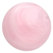 Cabochon rond 12 mm en résine translucide - Rose clair marbré x1