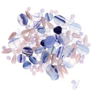 Assortiment de perles de bohème - Lavender x50g|raw }}