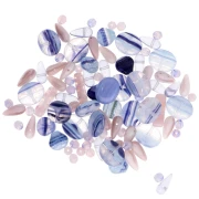 Assortiment de perles de bohème - Lavender x50g