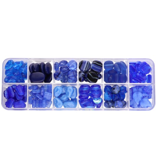 Assortiment de perles Preciosa Ornela - Blue x200g