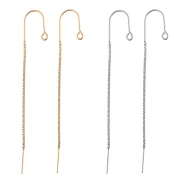 Cadeau - Chaines d'oreilles maille Vénitienne Acier inox - Finition aléatoire x2