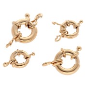 Cadeau - Fermoir bouée 1 ou 2 attaches Taille aléatoire - Plaqué or 3 microns x1