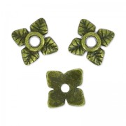 Coupelles fleurs 5 mm - Bronze x10