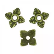 Coupelles fleurs 5 mm - Bronze x10