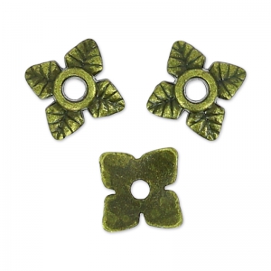 Coupelles fleurs 5 mm - Bronze x10