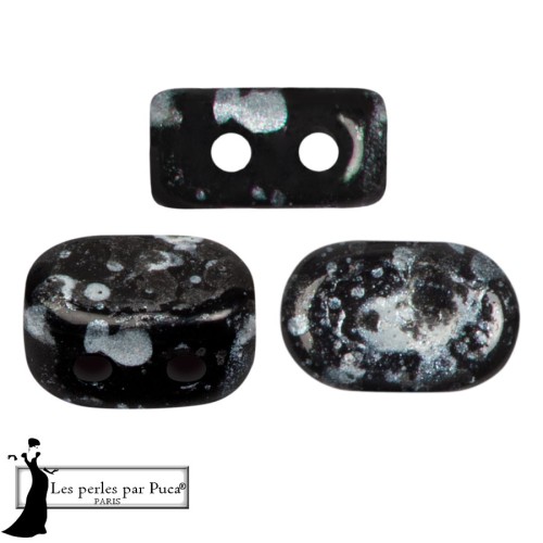 Perles en verre Lipsi® par Puca® 4x6 mm - Enamel Grey x10g