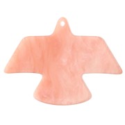 Pendentif aigle 25x35.5 mm en acétate - Marbré Pêche doré pailleté x1