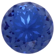 Cabochon rond Aurora A1088L Lotus 10 mm - Sapphire x1