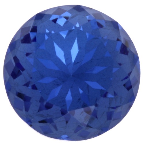 Cabochon rond Aurora A1088L Lotus 10 mm - Sapphire x1