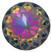 Crystal - Cabochon rond Aurora A1088L Lotus 10 mm - Crystal Volcano x1 Cabochon rond Aurora A1088L Lotus 10 mm - Crystal Volcano x1