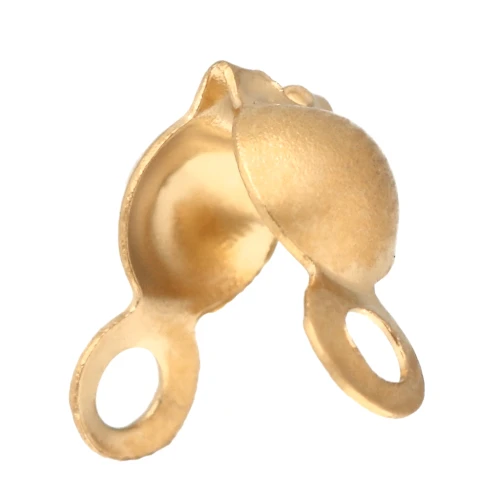 Cache noeuds 4 mm avec anneaux fermés - Acier inoxydable 304L Doré x20