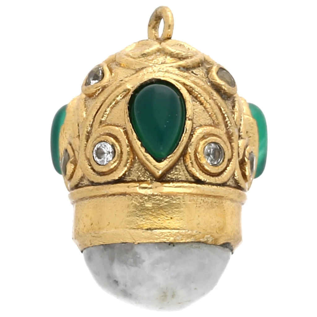 Collier Pendentif Perle Goutte 40mm En Cristal De Roche Quartz Blanc - Fait Main, Neuf