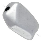 Perle nuggets irrégulière 13x11 mm - Argenté vieilli x1|raw }}