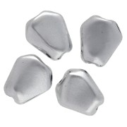 Perle nuggets irrégulière 13x11 mm - Argenté vieilli x1