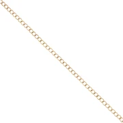 Chaîne maille Rombo 3 mm - Acier inoxydable 316L Doré x50cm