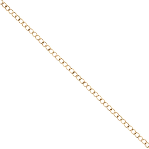 Chaîne maille Rombo 3 mm - Acier inoxydable 316L Doré x50cm