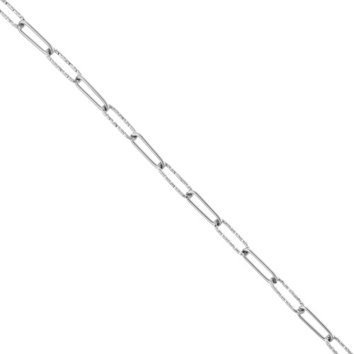 Chaine maille rectangle alternée texturée 4 mm Acier inoxydable 304 x50cm