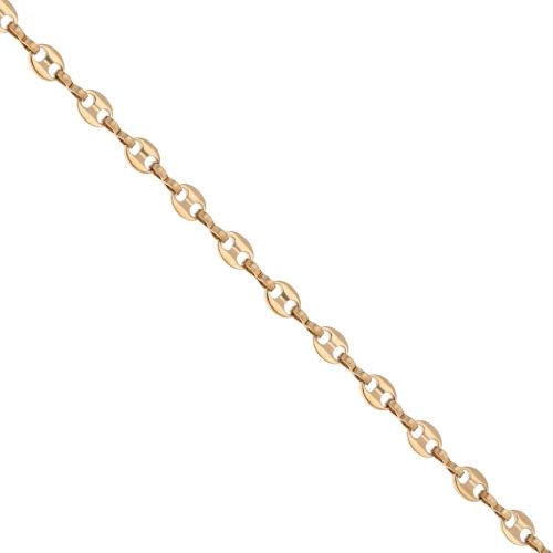 Chaine maille grain de café 5.7 mm - Acier inoxydable 304 Doré x50cm
