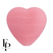 Rose - Perle coeur en verre 16x15 mm - Opaque Rose Mat x1 Perle coeur en verre 16x15 mm - Opaque Rose Mat x1