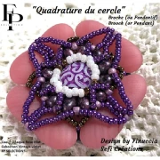 Perle coeur en verre 16x15 mm - Opaque Rose Gold Splash Mat x1