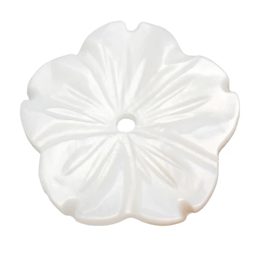 Fleur en nacre 14 mm - Naturel x1