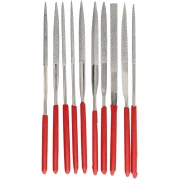 Jeu de 10 limes aiguilles diamantées 14 cm - outillage bijouterie x1